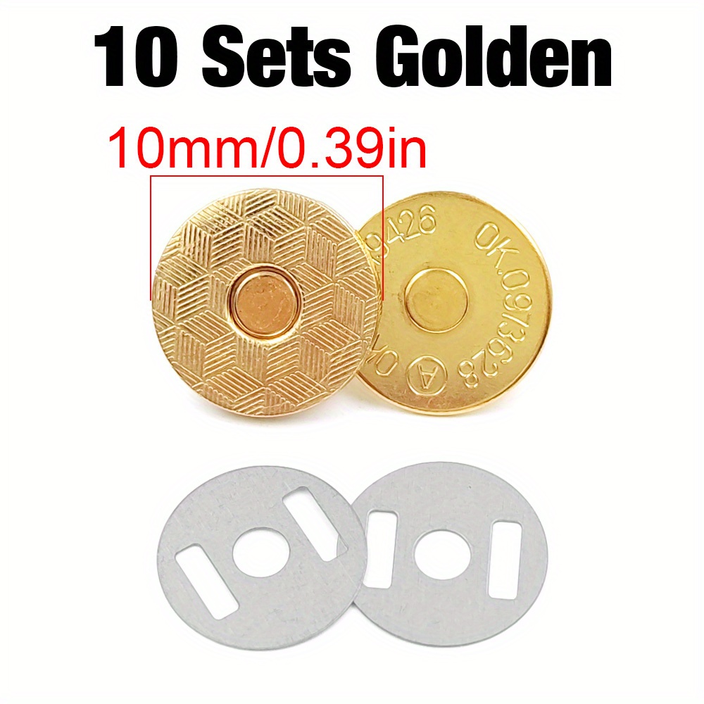 10 sets /lot Thin magnetic Buttons Bag Magnet Automatic adsorption