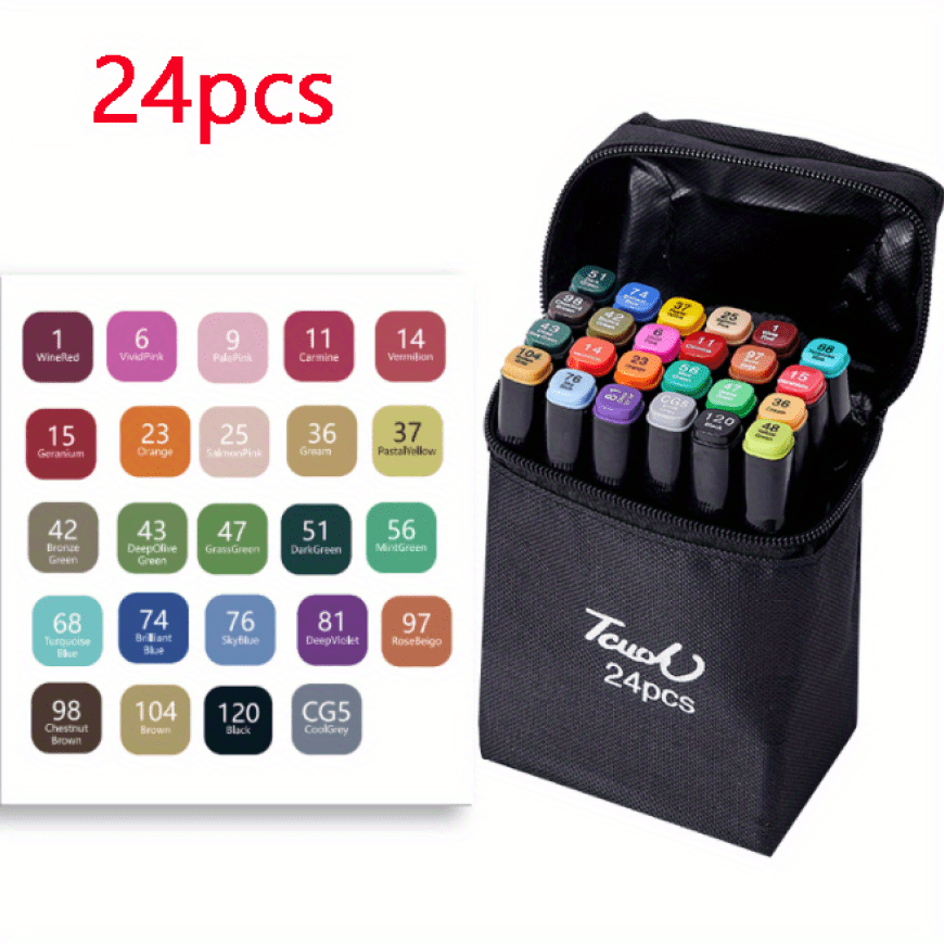 Coloring Markers Set for Adults Kids Teen 24/36/48/60/80/120/100