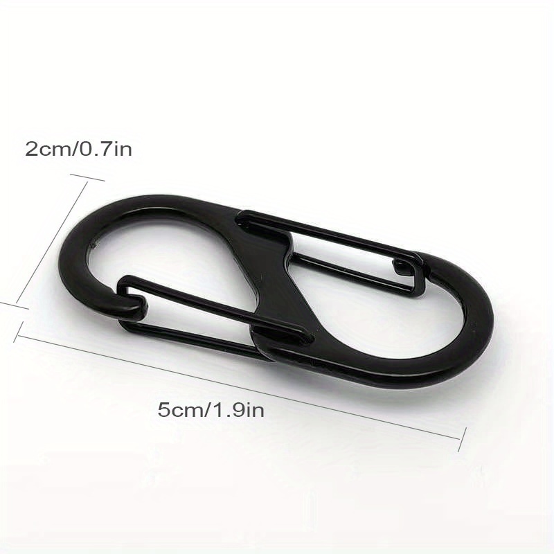 4pcs 6pcs Alloy Spring Snap Hook Carabiner For Outdoor Hiking Camping, Check Out Today's Deals Now