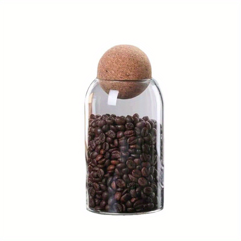 House Stuff for New Home Creamer Container Sealing Jar Coffee Powder Coffee Beans Glass Jar Storage Jar Snack Sugar Dried Fruit Jar Dry Goods Glass