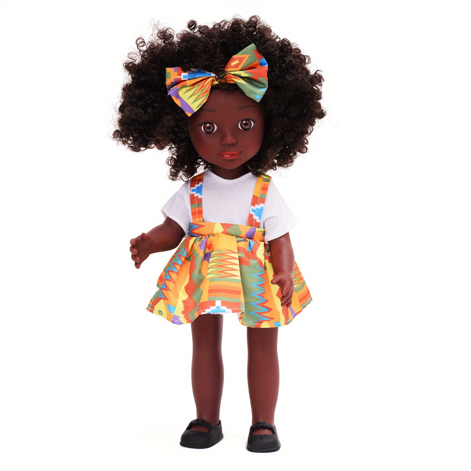 Poupée noire de 14 pouces poupée afro américaine ensemble - Temu Belgium