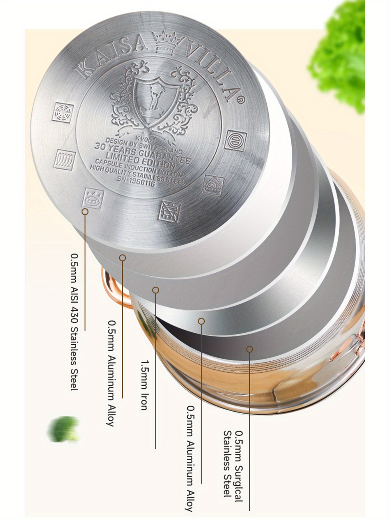 1pc soup pot high end boutique stainless steel small soup pot double eared stew   pot dessert pot for making pasta western food steak sauce   ramen details 9