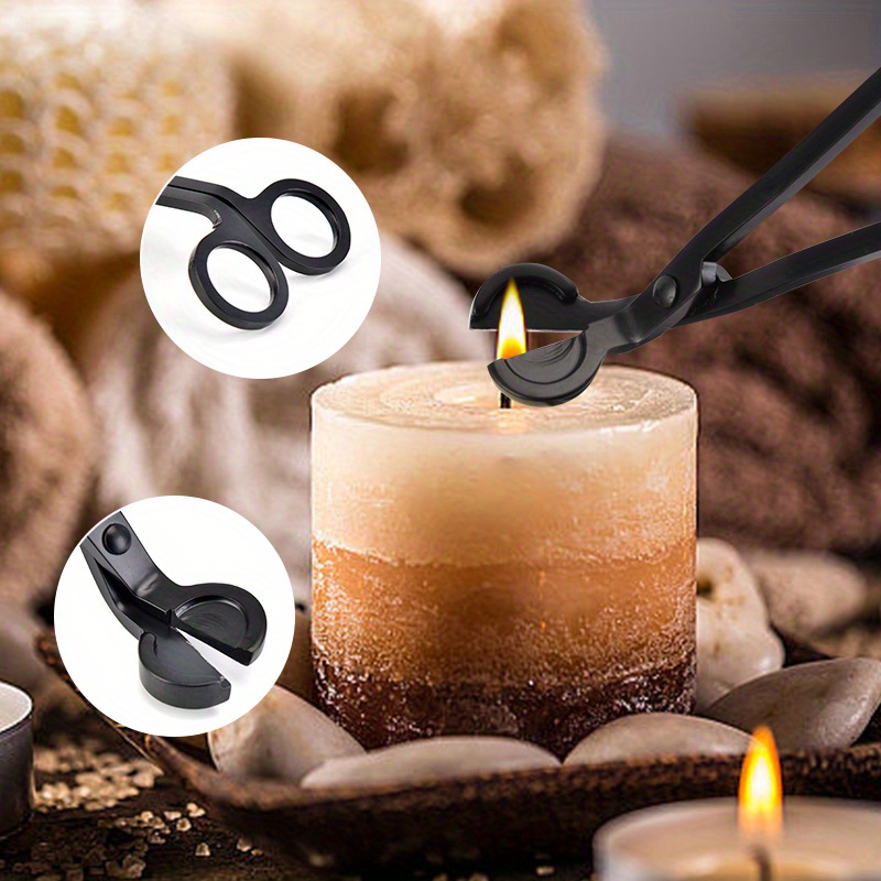 Popvcly Candle Wick Trimmer / Wick Clipper / Wick Cutter - Reaches Deep Into Candles to Cut Spent Wicks, Allow Cleaner Burn and Prevent Soot Buildup