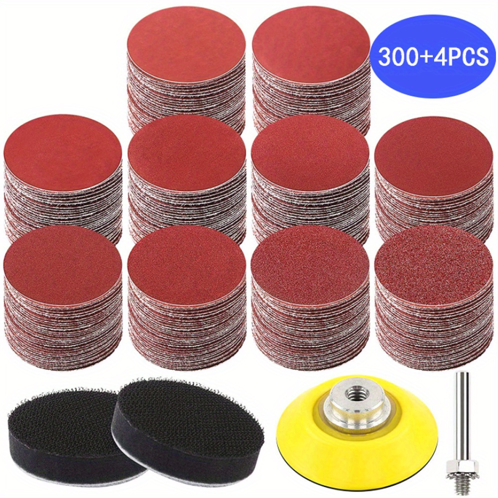 100 pièces 1 pouce 25mm disques de ponçage Pad 100-3000 grain Kit de tampon  de