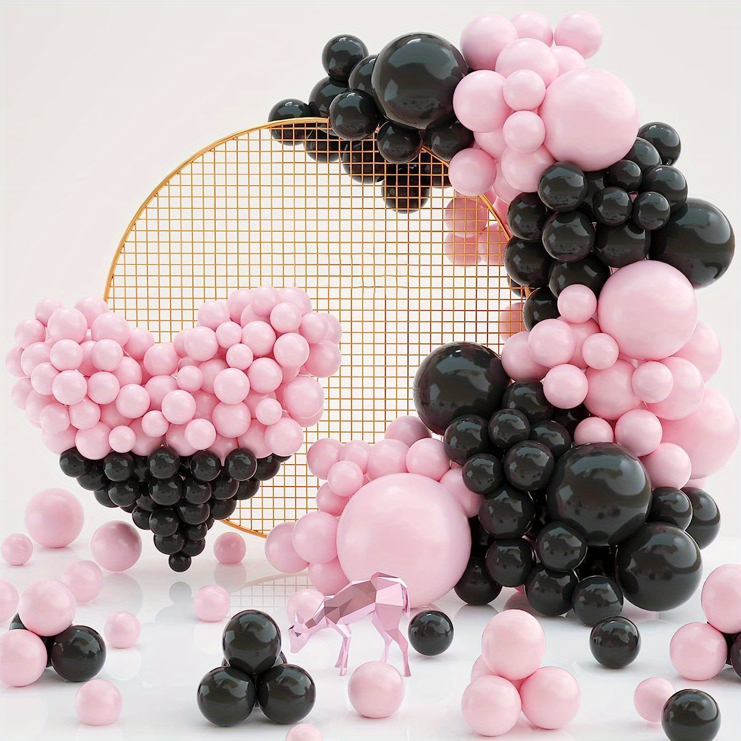 Black Balloons Garland Kit Pastel Party Decorations Black - Temu