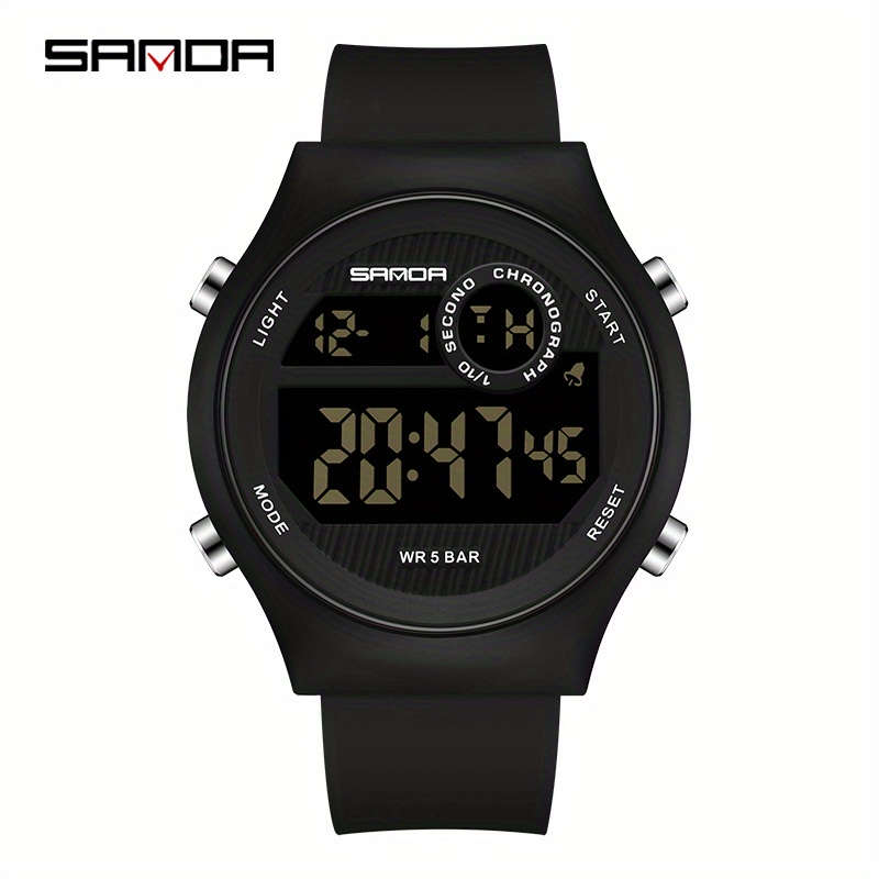 Sanda Relojes Deportivos Hombre Reloj Cuarzo Lujo Reloj Impermeable  Exteriores - Joyería Accesorios - Temu