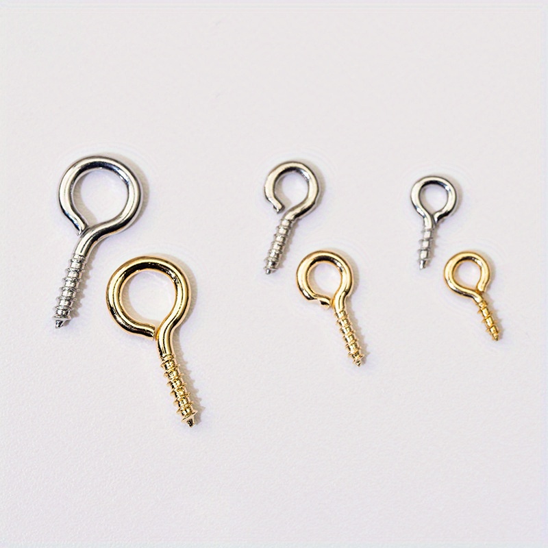 Small Screw Eye Pins Small Eye Hooks For Jewelry Making - Temu