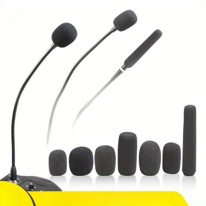 5PCS Housse micro mousse Microphone conférence Protection pare-brise 42mm  Long