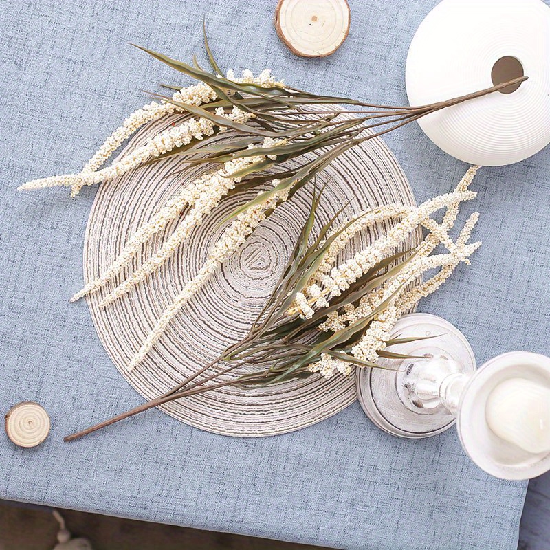 2 Pezzi Di Fiori Di Grano Artificiale Erba Di Sorgo Di Grano - Temu Italy