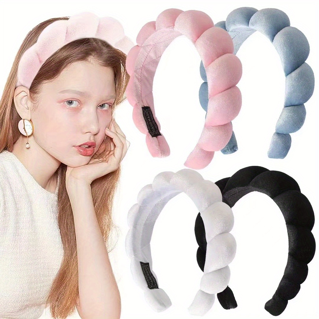 Spa Headbands Women Girls Sponge Headband Washing Face - Temu Canada