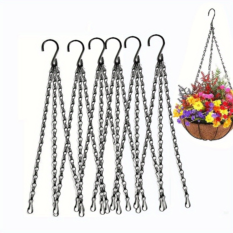 Hanging Chains Black Hanging Basket Chains Flower Pot - Temu