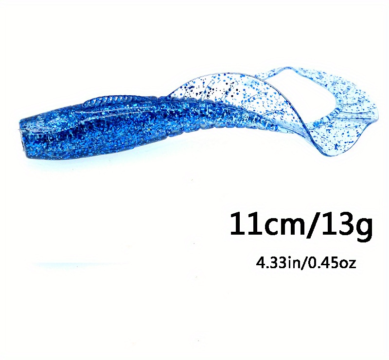 WALK FISH 10PCS 5cm 6cm 7cm Natural Attractant Worm Red White Tails Grub  Fishing Lure Soft Bait 7.5cm/3.7g Fish Bite Real Sens