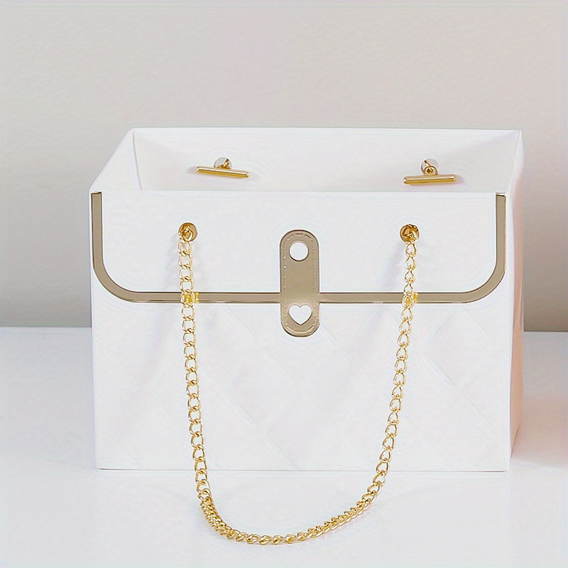 Stylish Gift Bags With Metal Chain - Perfect For Treats, Candy