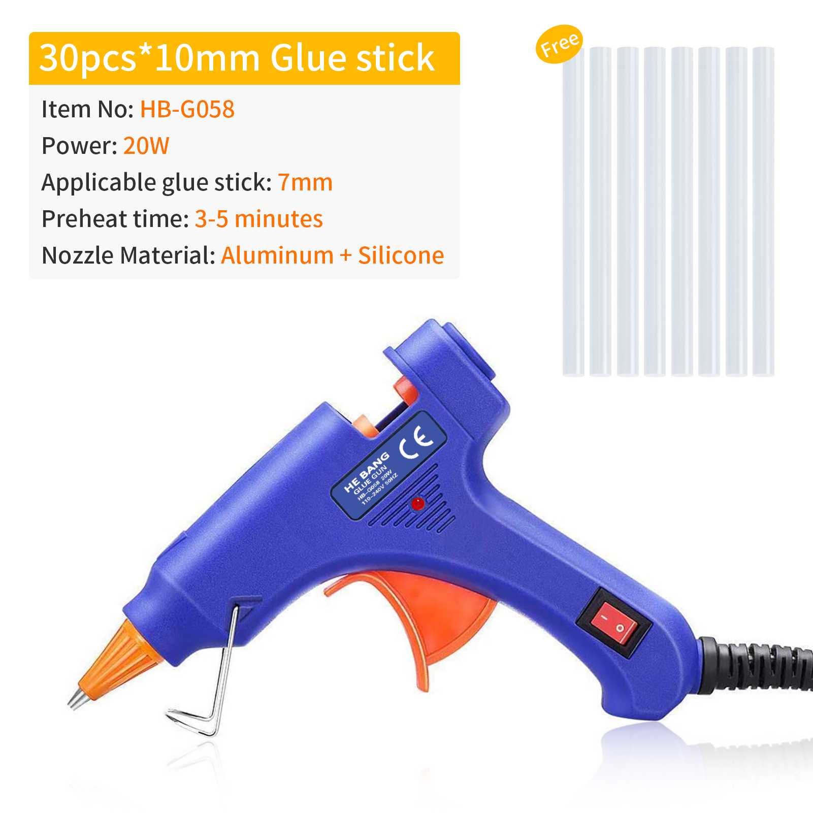 Hot Glue Guns with 40pcs Glue Sticks, Mini Hot Melt Glue Gun Kit for  Crafts, School DIY Arts, Sealing, Home Repairs, Black