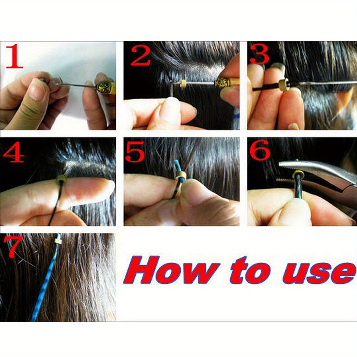 Synthetic Feather Hair Extensions Fake Hair I Tip Rainbow Temu