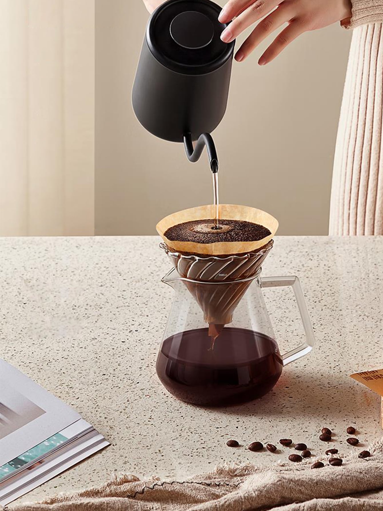 Coffee Filter V-cup Filter Espresso Machine Moka Pot Strainer Coffee Filter  Cup Special Paper Coffee Filter Papers V Shape - Temu