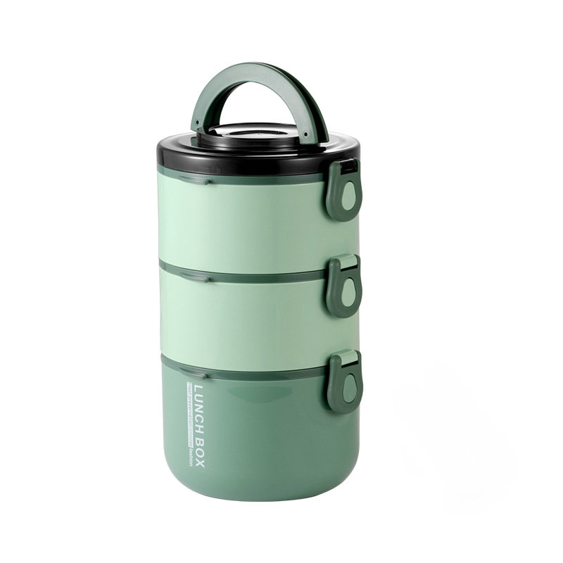 Tajavl Bento Lunch Box 74oz Thermos 4 Tier Stackable Food Jars Vacuum  Sealed