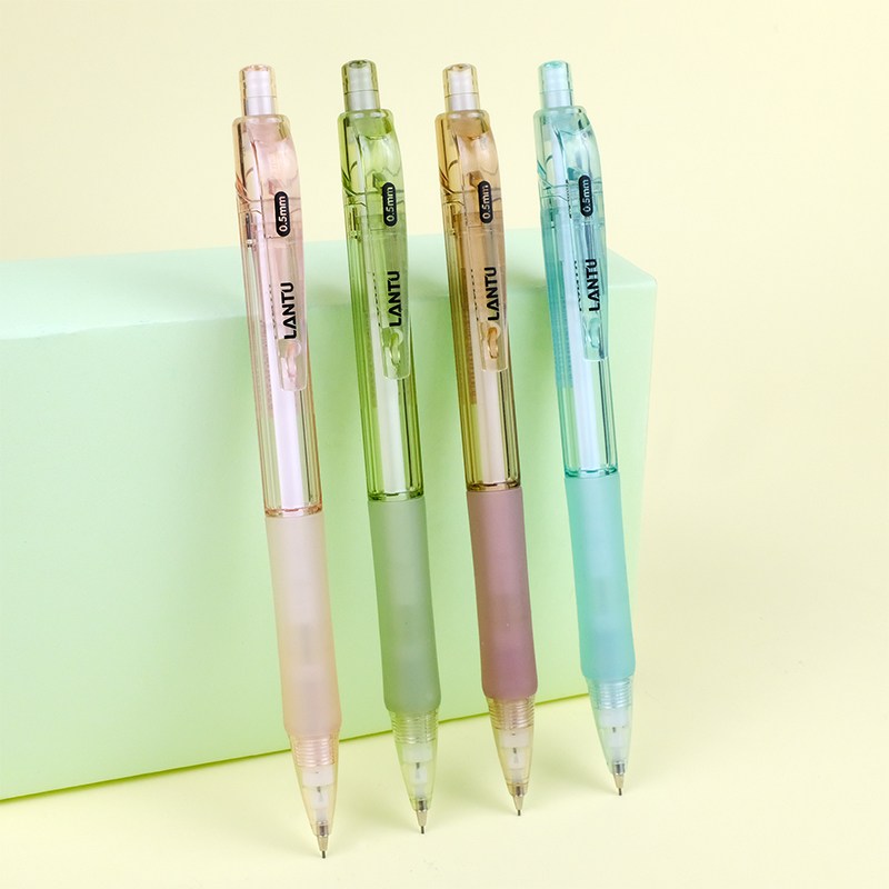 TIESOME Lot de 6 crayons mécaniques pastel mignons de 0,5 mm, esthétiques,  crayons mécaniques rétractables de couleur pour le dessin, l'écriture, pour