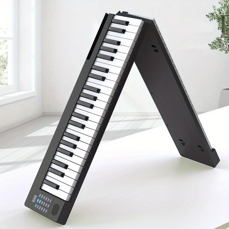 Piano Digital Multifuncional Dobrável, 88 teclas, Teclado eletrônico  portátil, Instrumentos musicais para estudantes