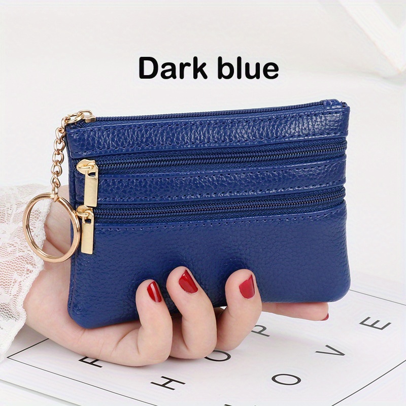 Simple Fashion PU Leather Coin Purse Women Buckle Ultra-Thin Mini