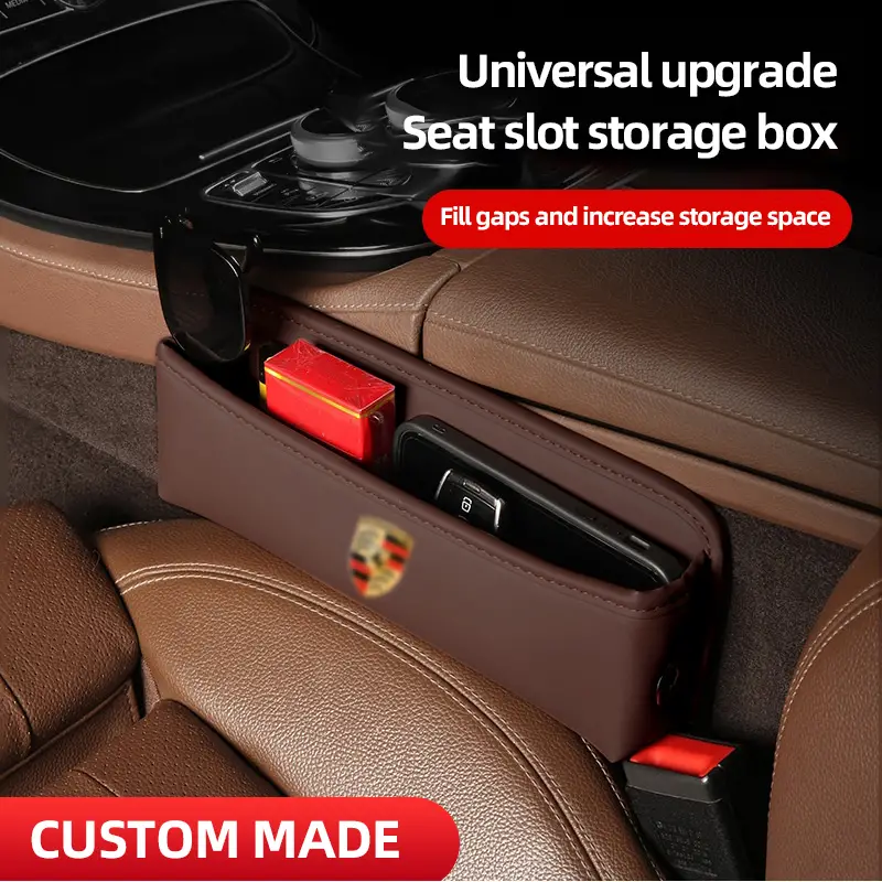 Enhance Car's Interior A Custom Leather Car Seat Storage - Temu