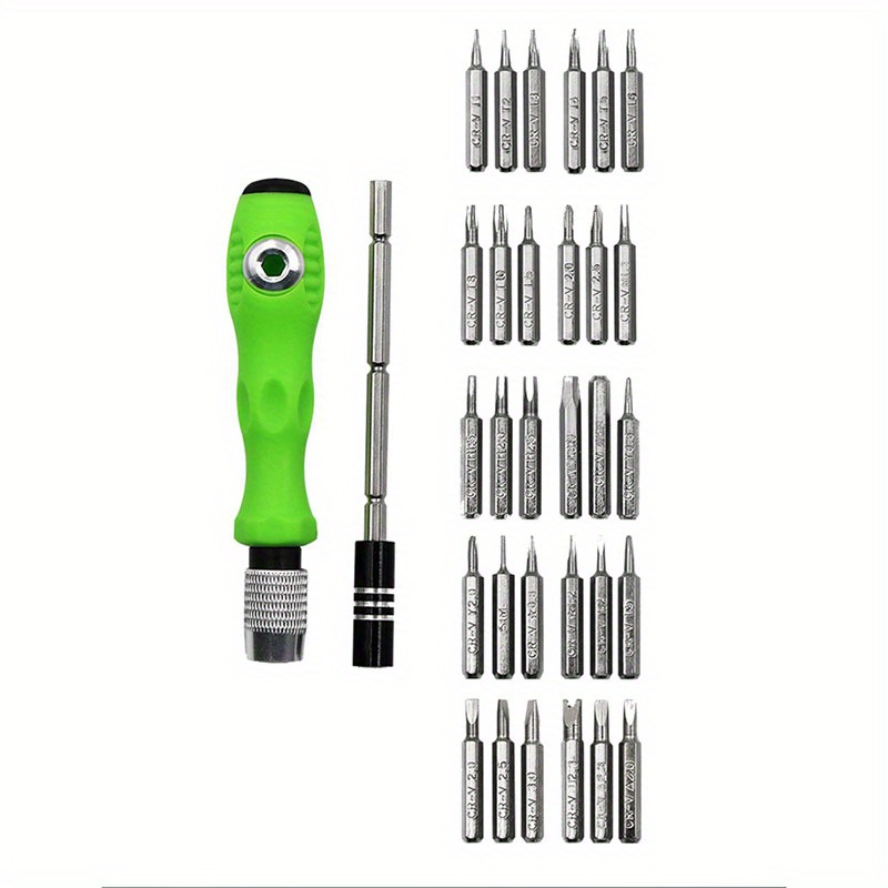 1 Set 32 In 1 Multifunction Screwdriver Set Magnetic Bits Torx Ratchet