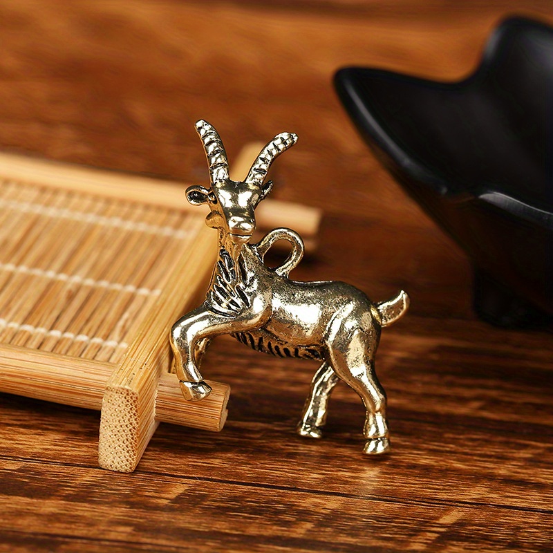 Zodiac Sheep Copper Craft Goat Charm Brass Pendants Clothing