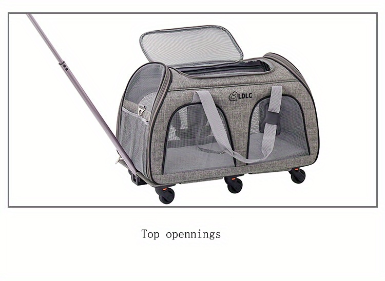 Breathable Pet Trolley Bag With Large Capacity For - Temu