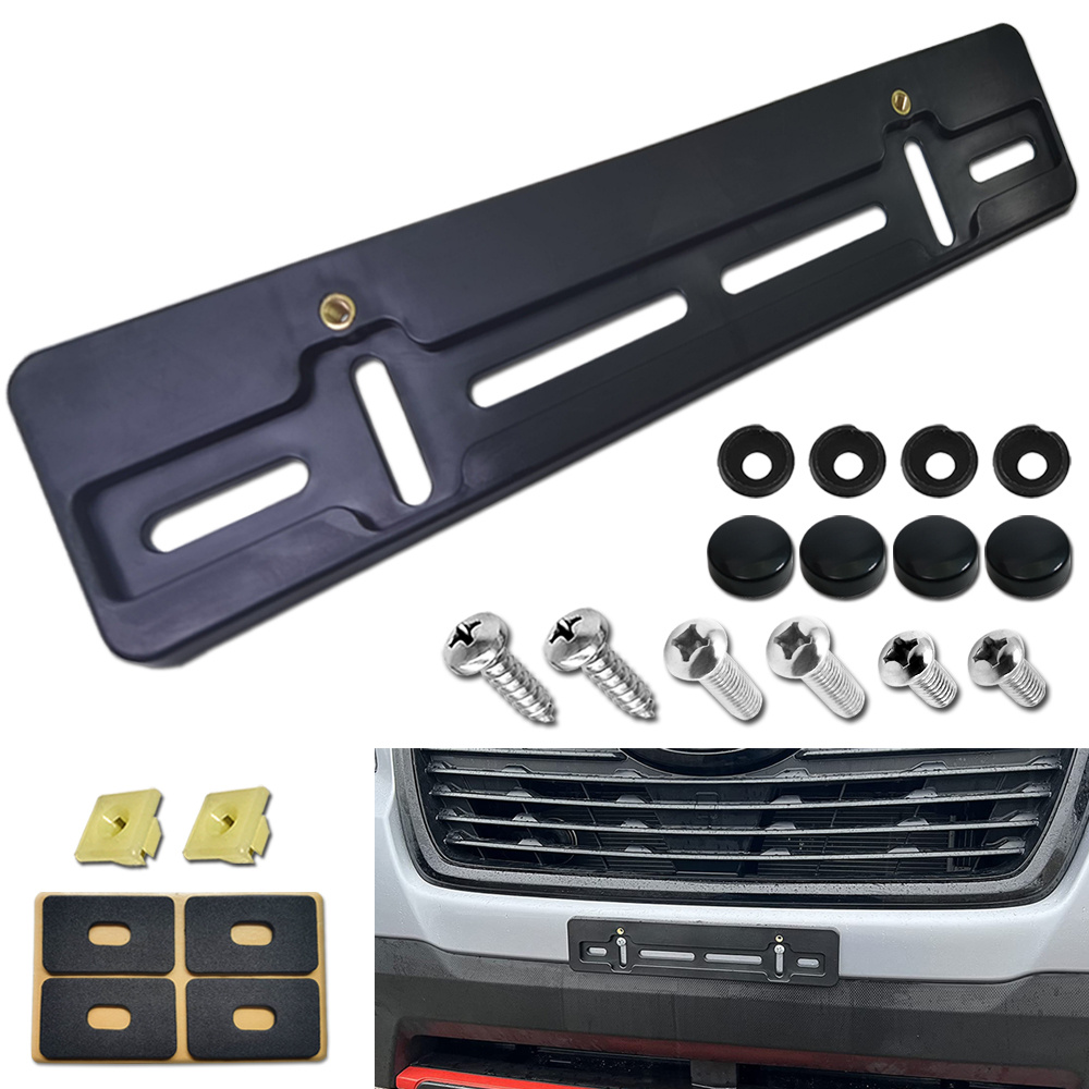 Speravity Kit de marco de matrícula de coche Universal, soporte de matrícula  montado en tornillo para vehículo de camión, soporte para automóvil, 1 1  Stück 3piezas Speravity CBP254388