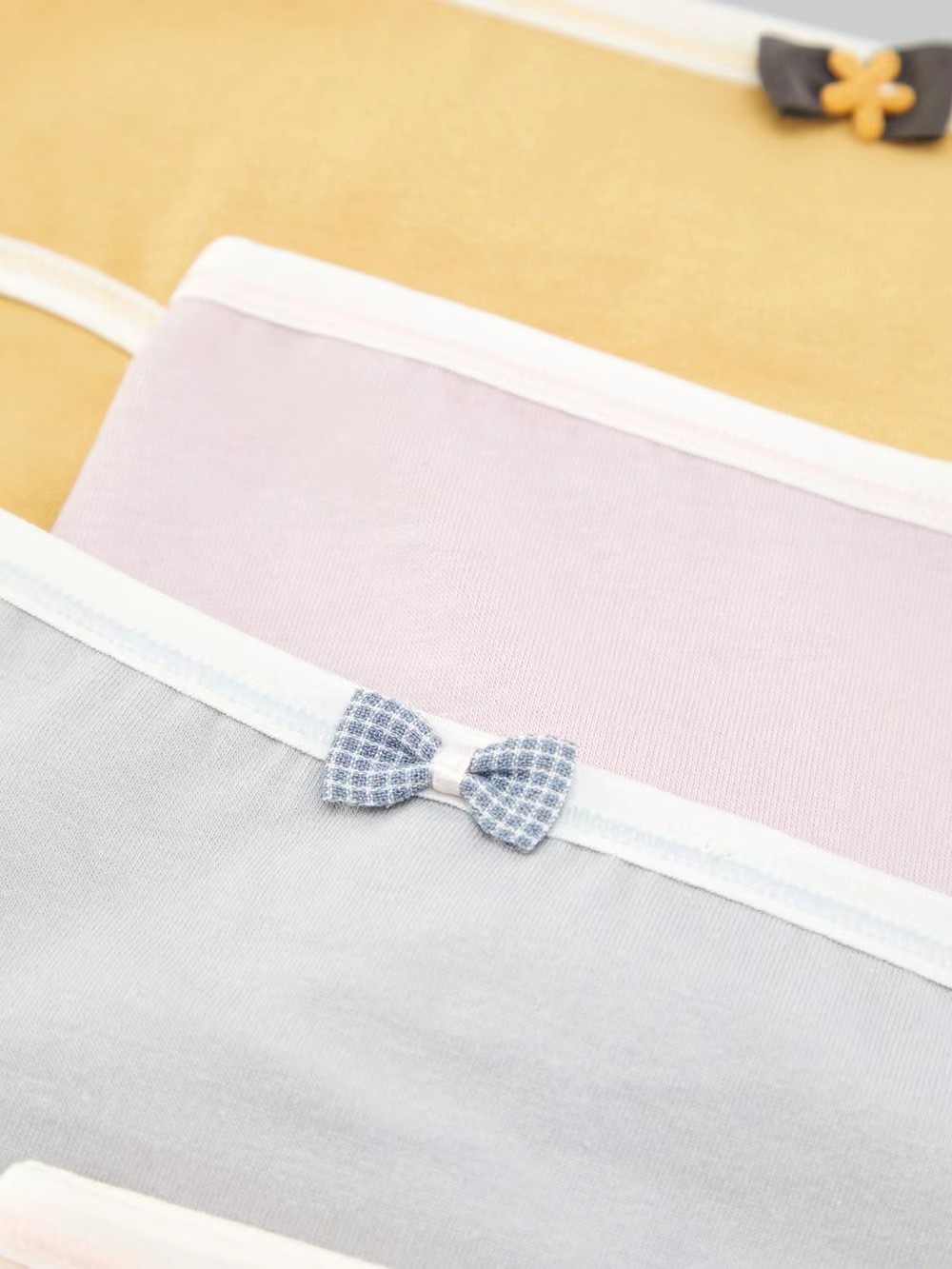 5 Pcs Cute Bow Tie Briefs, Soft & Comfy Simple Stretch Panties, Women's  Lingerie & Underwear