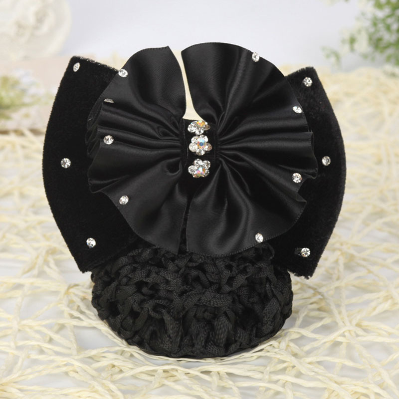 French Clip & Rhinestone Bow Vintage Barrette