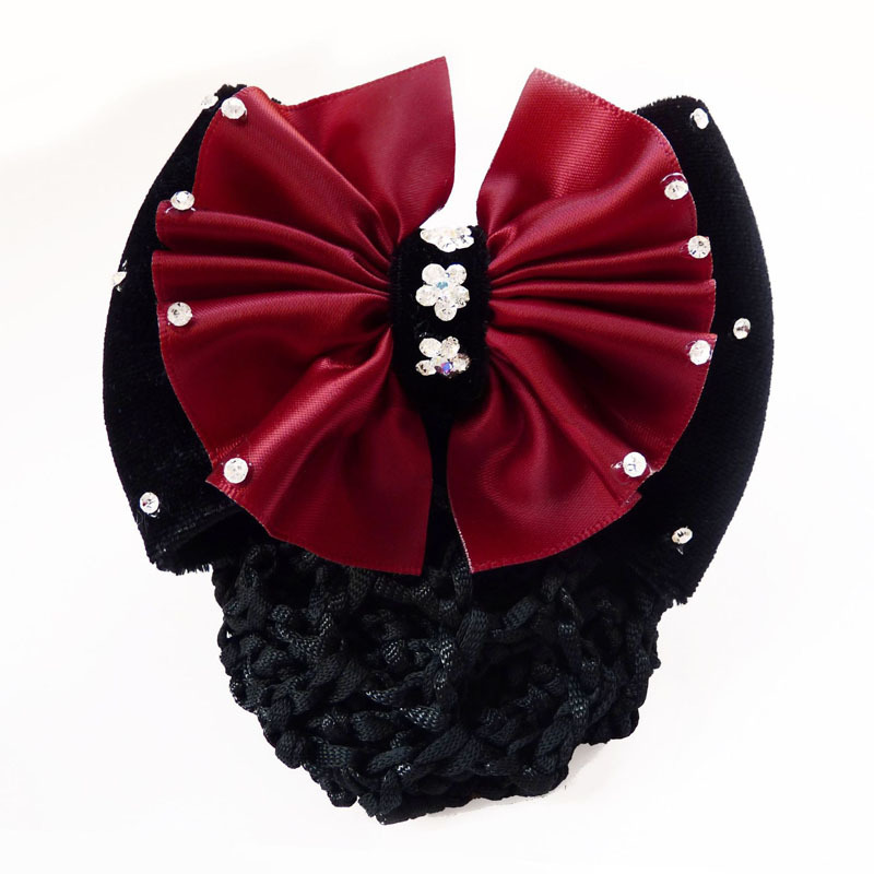 French Clip & Rhinestone Bow Vintage Barrette
