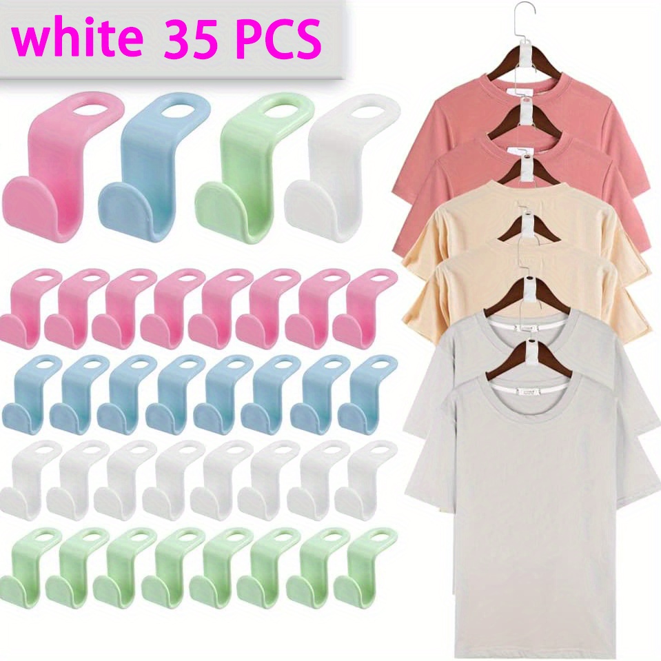 15 35pcs Clothes Hanger Connector Hooks Extra Large Size Space