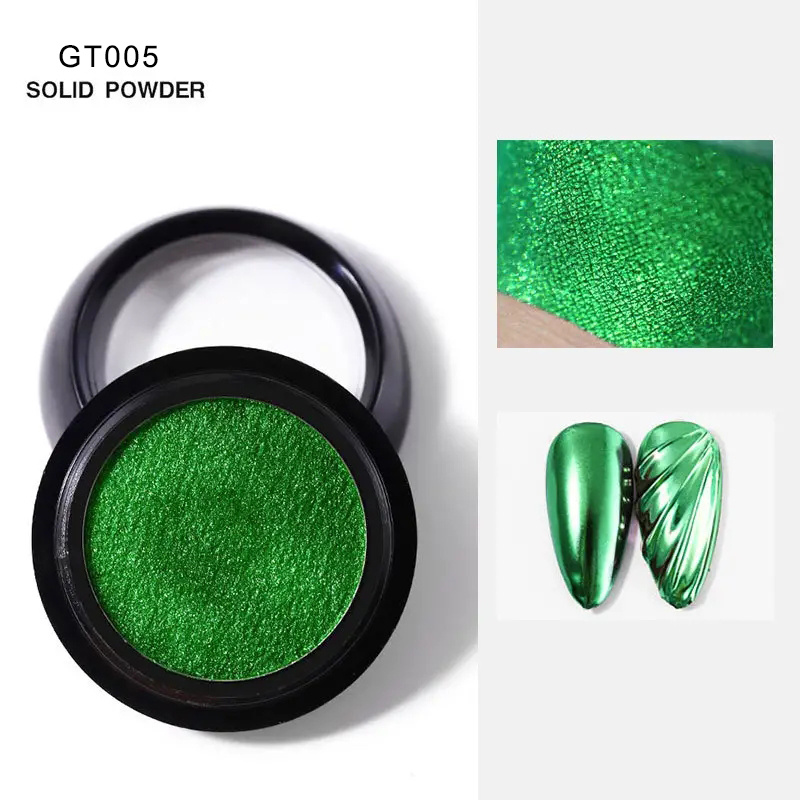 SHINE #03- Forest Green - 100% Pigment Chrome- Mirror Nail Powder – Shine  And Design