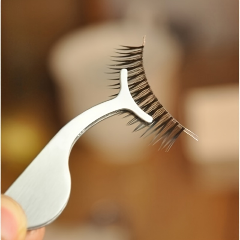 

Portable Practical False Eyelash Tweezers False Lash Applicator Tool Eyelashes Extension Tweezers Remover Clip Tweezers Nipper