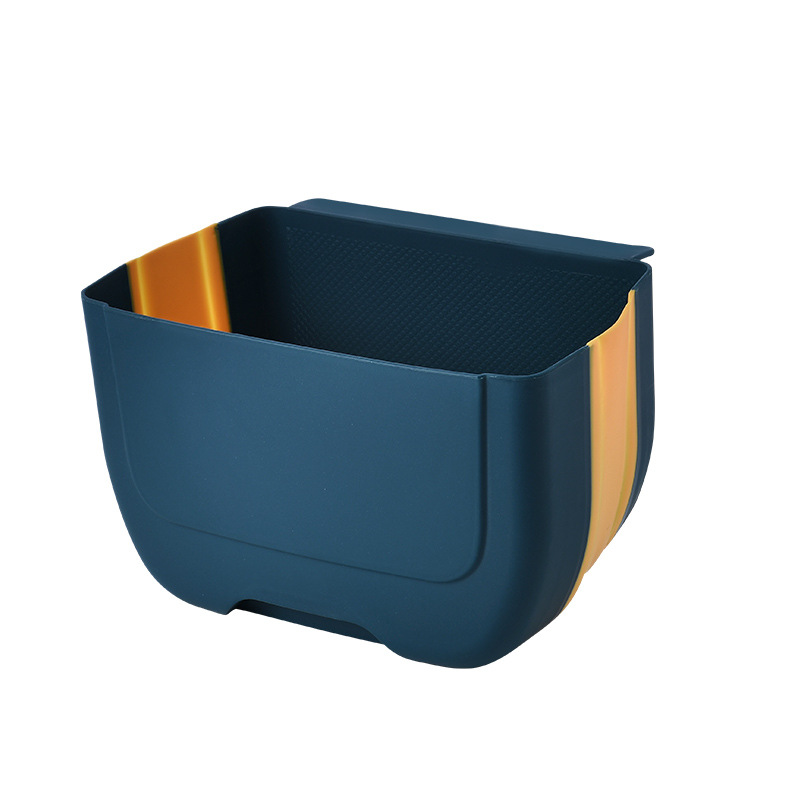  SMLJLQ Cubo de basura plegable de cocina de 9 litros con bolsa  de basura de plástico para automóvil, gabinete de cocina, almacenamiento de  basura (color blanco, tamaño: 10.2 x 6.3 x