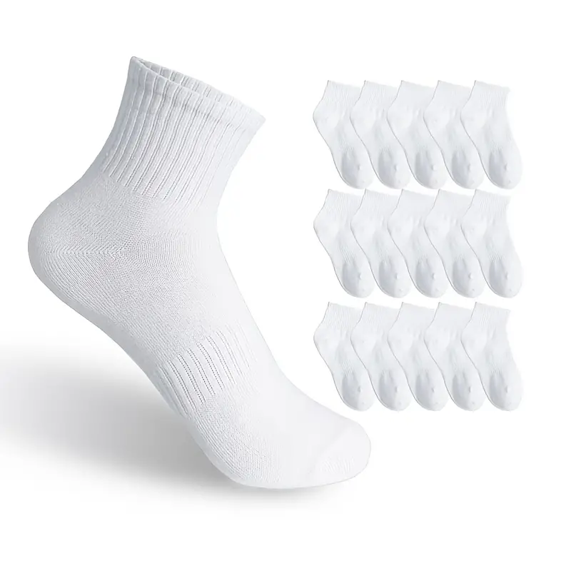 Solid Short Socks Comfy Breathable match Casual Socks - Temu