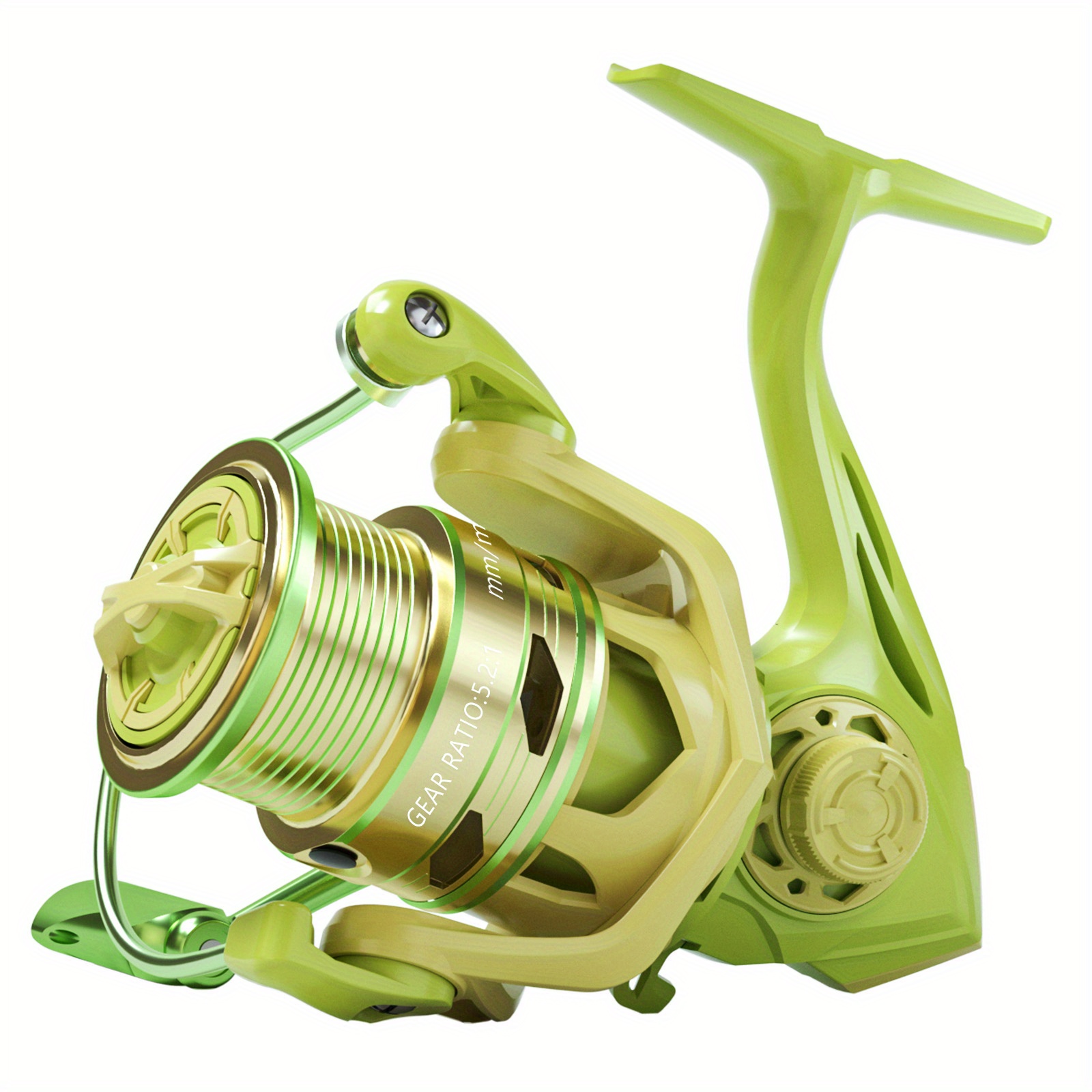 New Spinning Fishing Reel Professional Fishing Coil Wooden Handshake 12+1  BB Left/Right Hand Fishing Reel Wheels (Color : Fishing Reel, Size : 5000