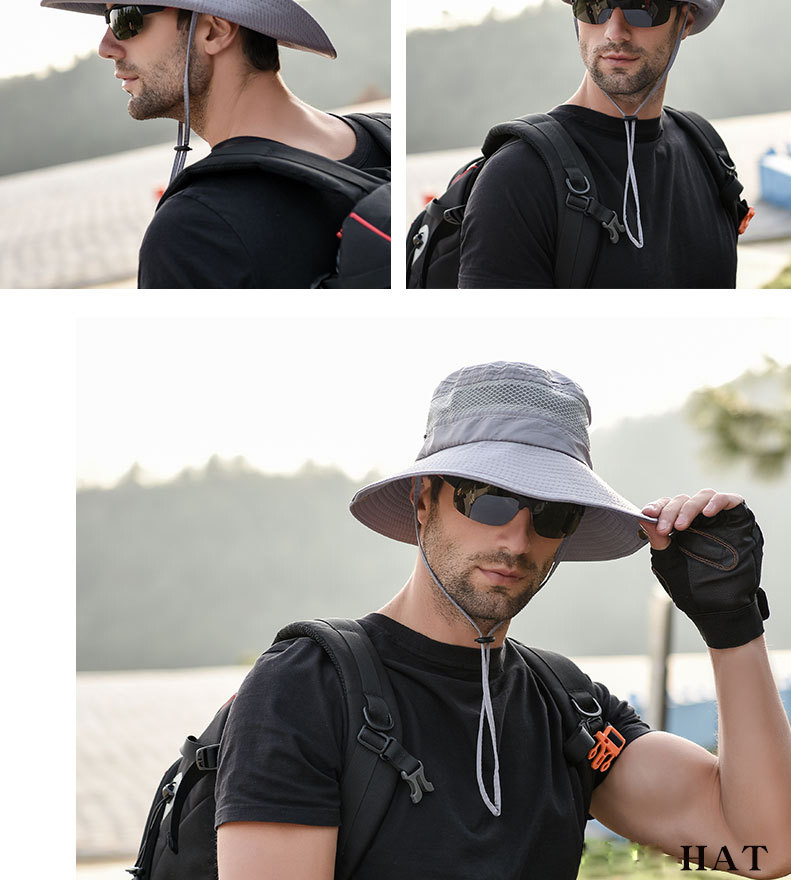 Mesh Sun Hat Fishing Hat Upf50+ Uv Sun Protection Wide Brim - Temu