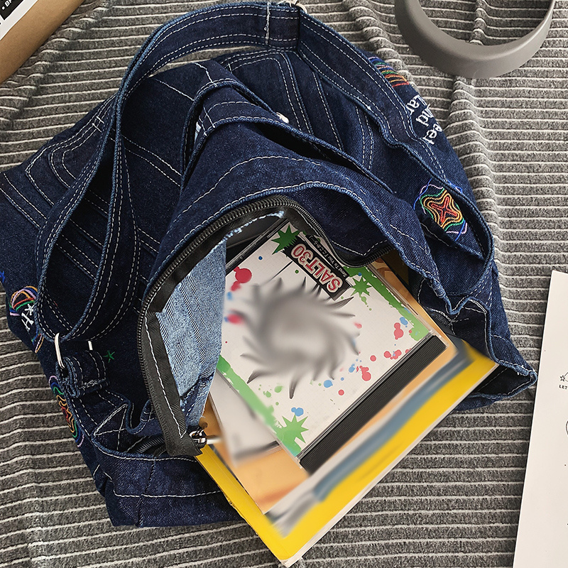 Stylish Denim Hobo Bag Crossbody Bag Work School Trendy Y2k Temu