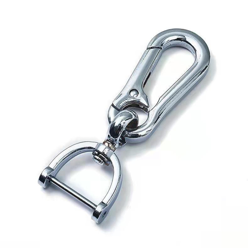 Feb.7 Ring Buckle Locking Carabiners Hook Snap Clip Trigger Spring Keyring Keychain Buckle,O Ring for Bags,Purses