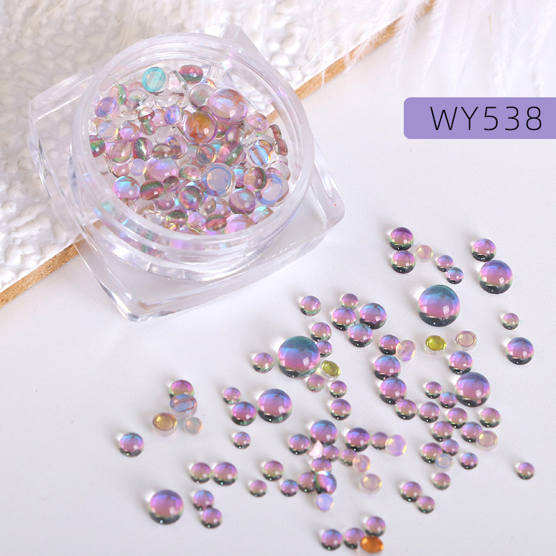 6 Grids Nail Art Rhinestones Set Colorful Flatback Rhinestones Glass  Crystal Gems For Nails Design Rhinestone Beads Gems For Crafts Clothes Face  Makeu