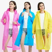 ultralight reusable rain ponchos mini portable packaging raincoat for adults with drawstring hood details 1