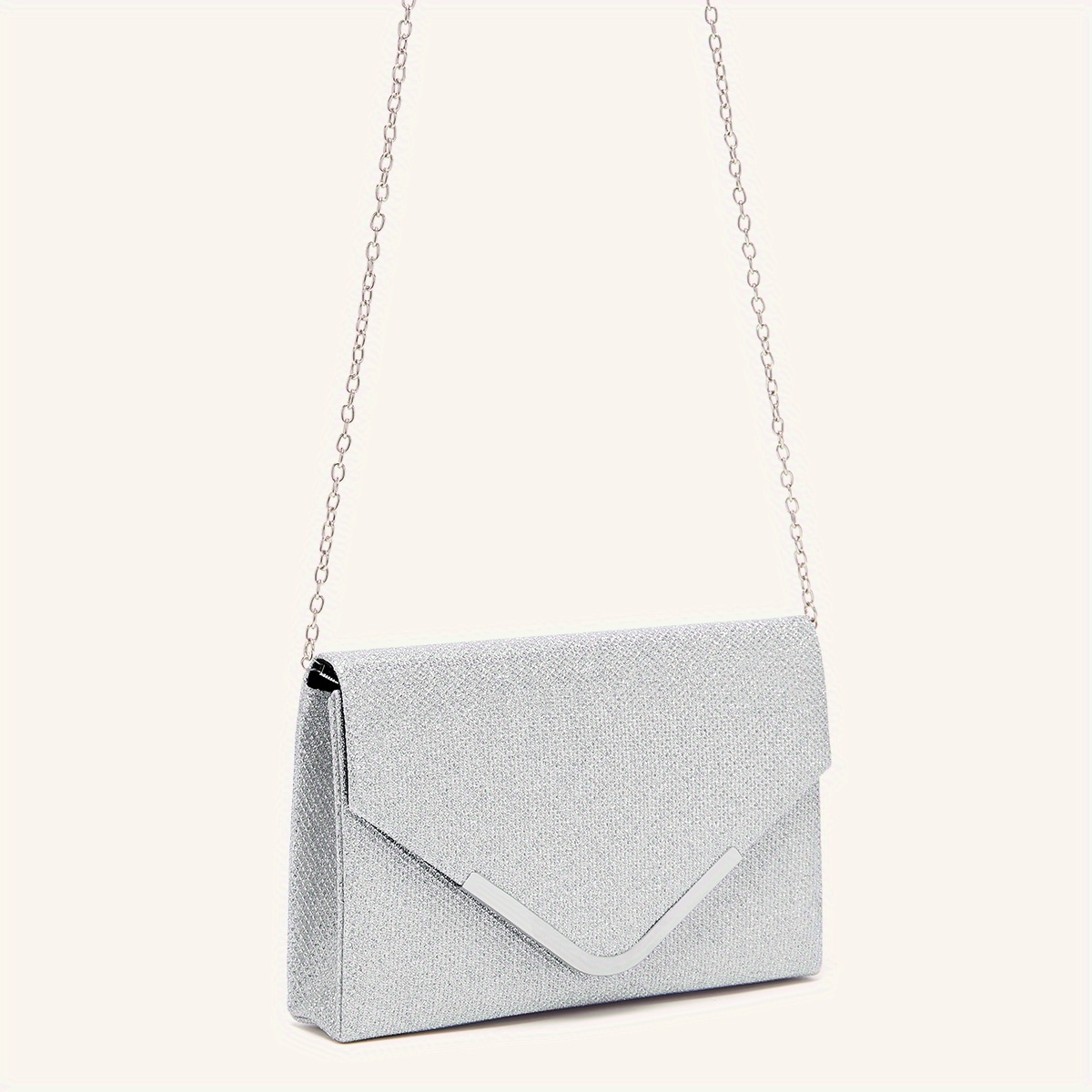 Metal Chain Versatile Envelop Clutch Bag, Fashion Simple Design Fashion  Folding Clutch Purse, Women's Purses & Evening Bags - Temu