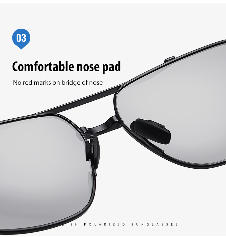 CoolPandas High Quality Sunglasses Polarized Men Women Photochromic UV400 Protection Driving Sun Glasses unisex Chameleon Lens,Temu