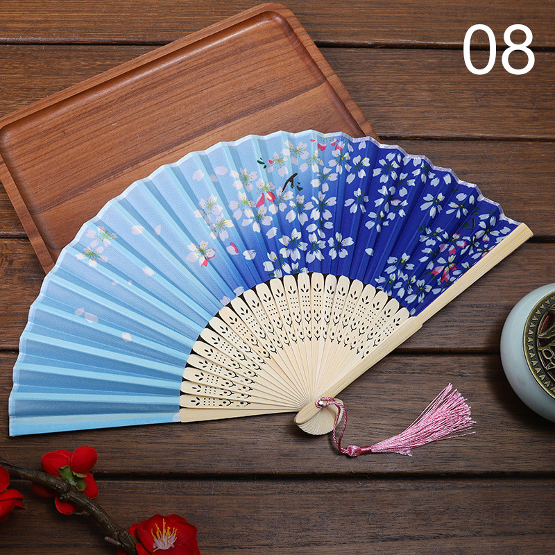Vintage Flower Fan Summer Folding Fan