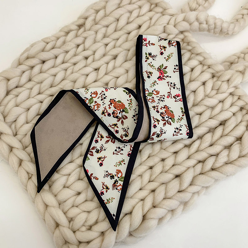 Cherry Pattern Headscarf Silky Scarf Retro Hair Accessories Headband