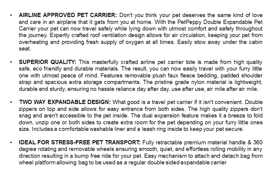 airline approved expandable pet carrier with wheels two side expansion design for dog soft carrier details 6