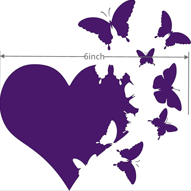 Purple Butterfly Beautiful - Vinyl Sticker Waterproof Decal