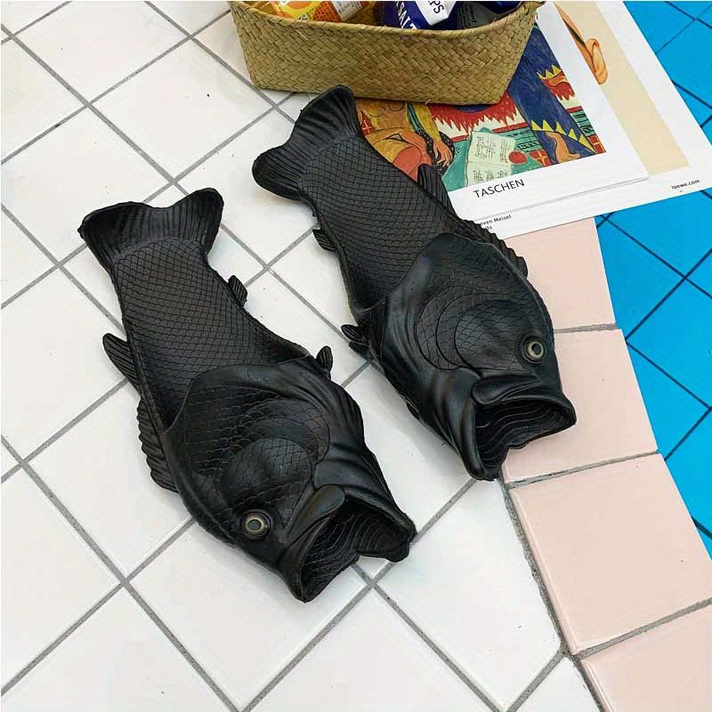 Unisex Fish Slides Novelty Casual Lightweight Slippers Open Toe House Shoes  Men's Creative Animal Non Slip Sandals For Indoor Outdoor Beach Shower -  Clothing, Shoes & Jewelry - Temu